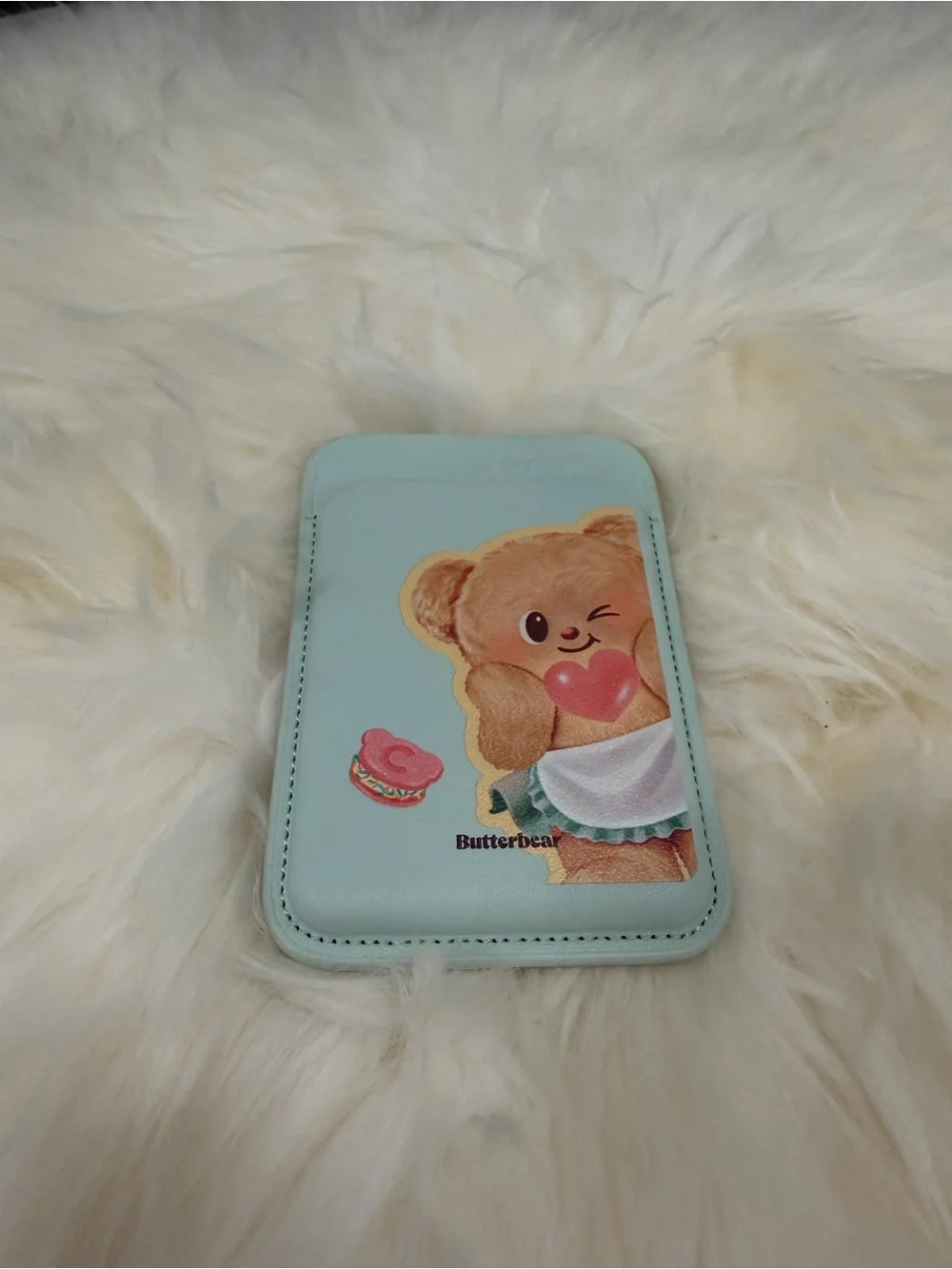 Authentic Casetify Butterbear Green Bear Phone Card Wallet